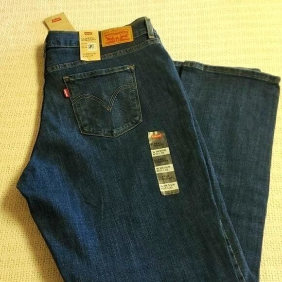 Levi's Classic Straight Maui Waterfall  Mid Rise Blue Sz. 16M Jeans - Picture 1 of 9